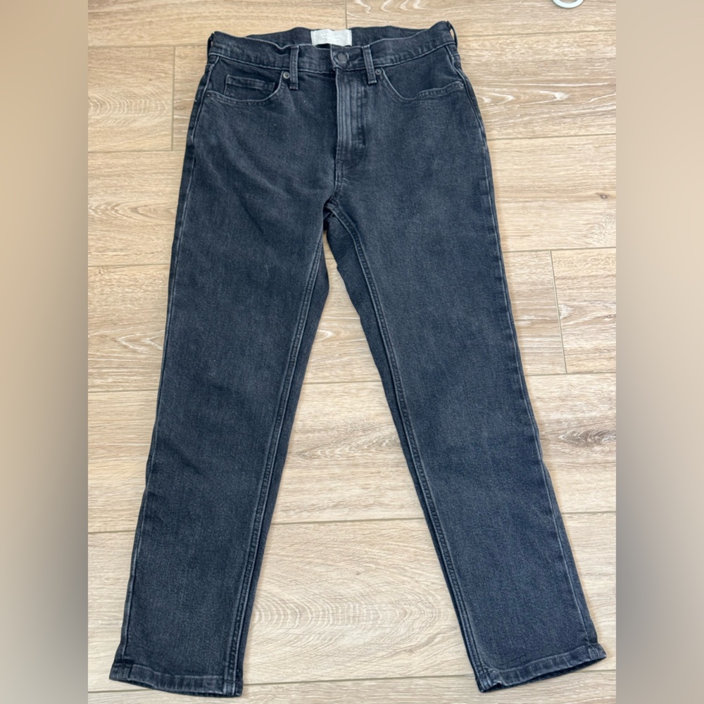 Everlane The Original Cheeky Jean tumbled Black Size 26 Crop
